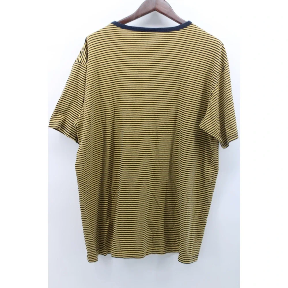 Ralph Lauren Polo Jeans Company Micro Striped T shirt Ringer Mens XL Vintage USA